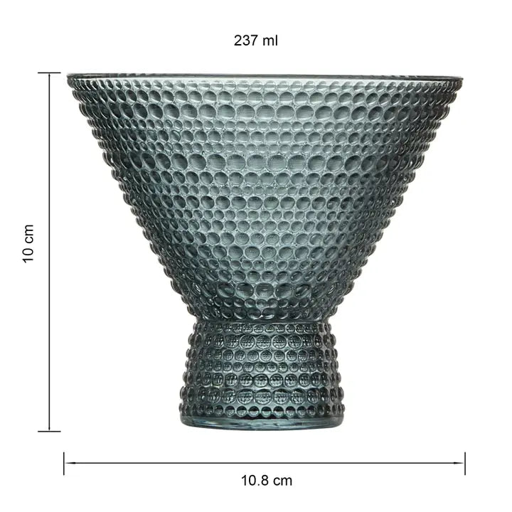 Vintage Stemless Martini Glass