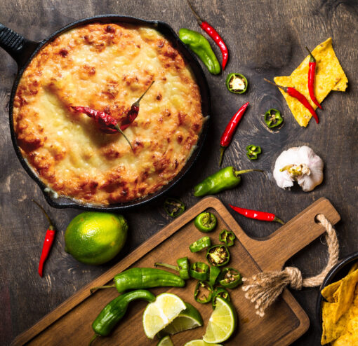 Cheesy Nacho Dip Skillet