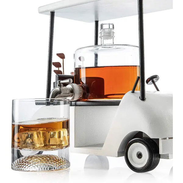 Golf Cart Whiskey Decanter & Ball Glasses