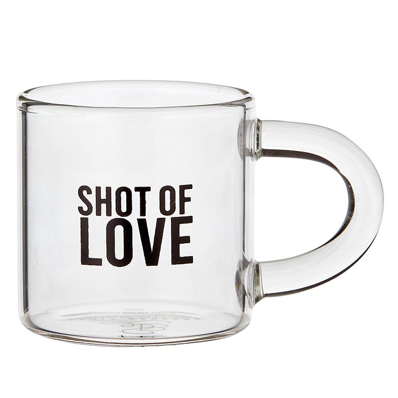 Glass Espresso Shot Of Love Cup