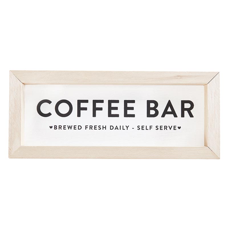 Coffee Bar Wood Sign