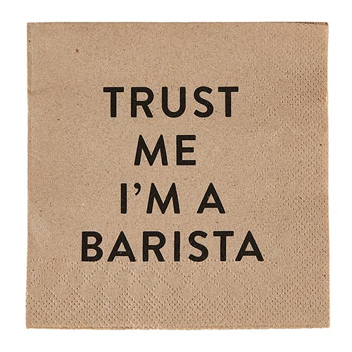 I'm A Barista Cocktail Napkin