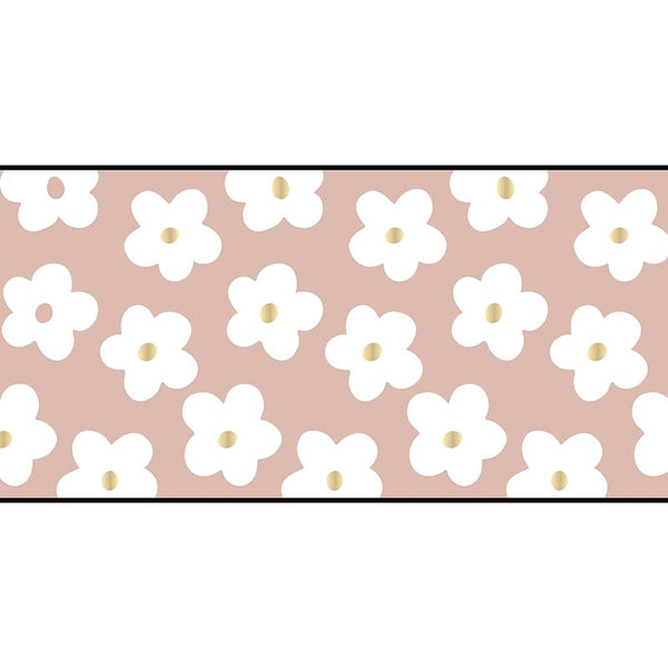 Pink Flower Paper Table Runner