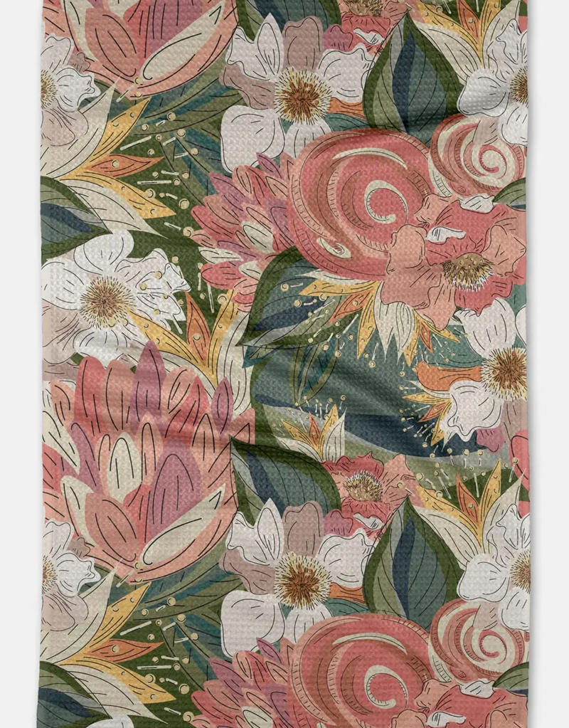 Flower Explosion Tea Towel