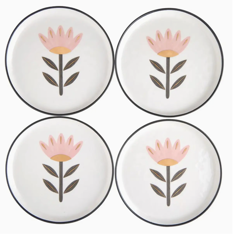 Ceramic Appetizer Plates Flower