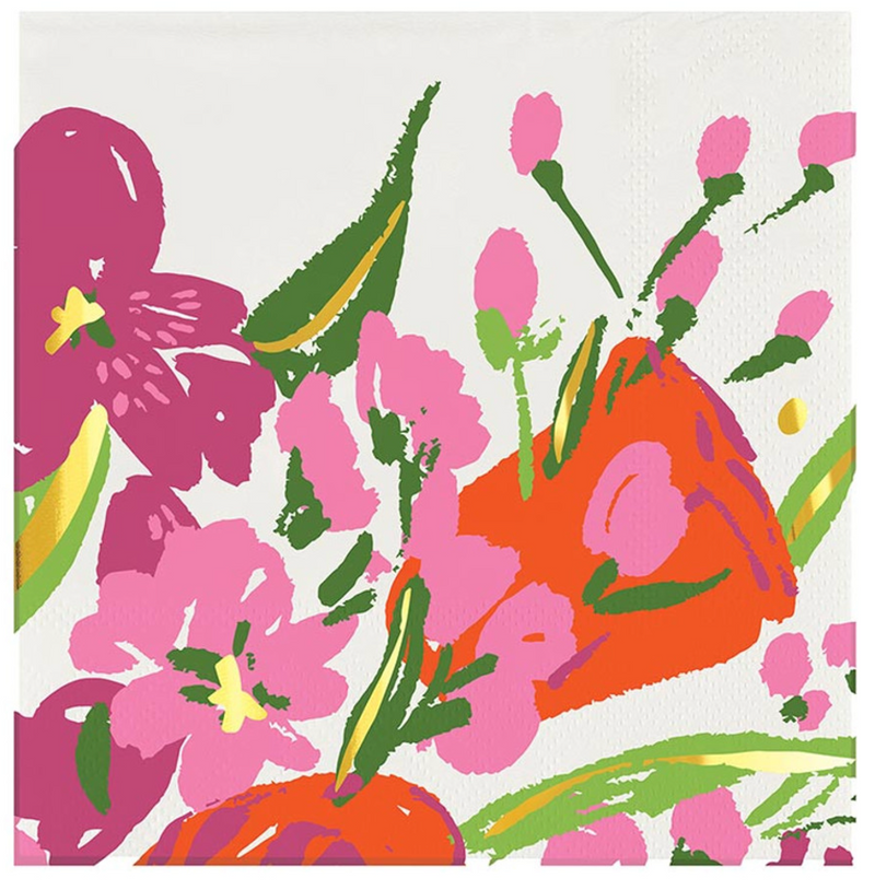 Cocktail Napkins Flowers