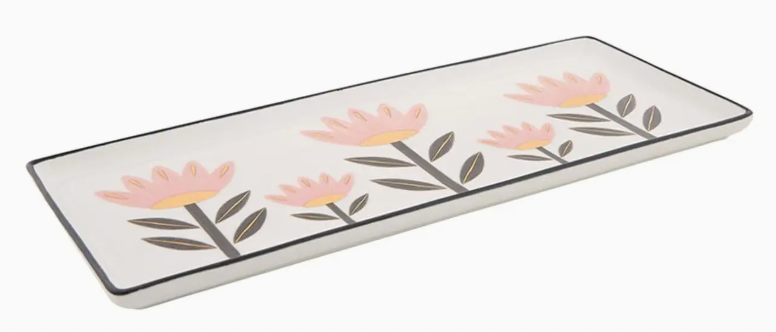 Ceramic Tray Flowers