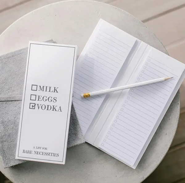 List Pad- Milk Eggs Vodka