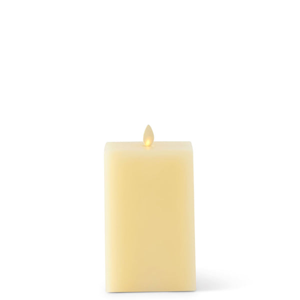 Ivory Wax Indoor Square Luminara Candle